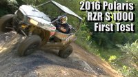 2016 Polaris RZR S 1000, First Test