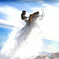 Самые опасные трюки на снегоходах