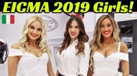Красивые девушки и мотоциклы на мотошоу EICMA 2019