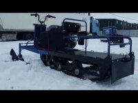 Обзор мотобуксировщика Ukon с лыжным модулем